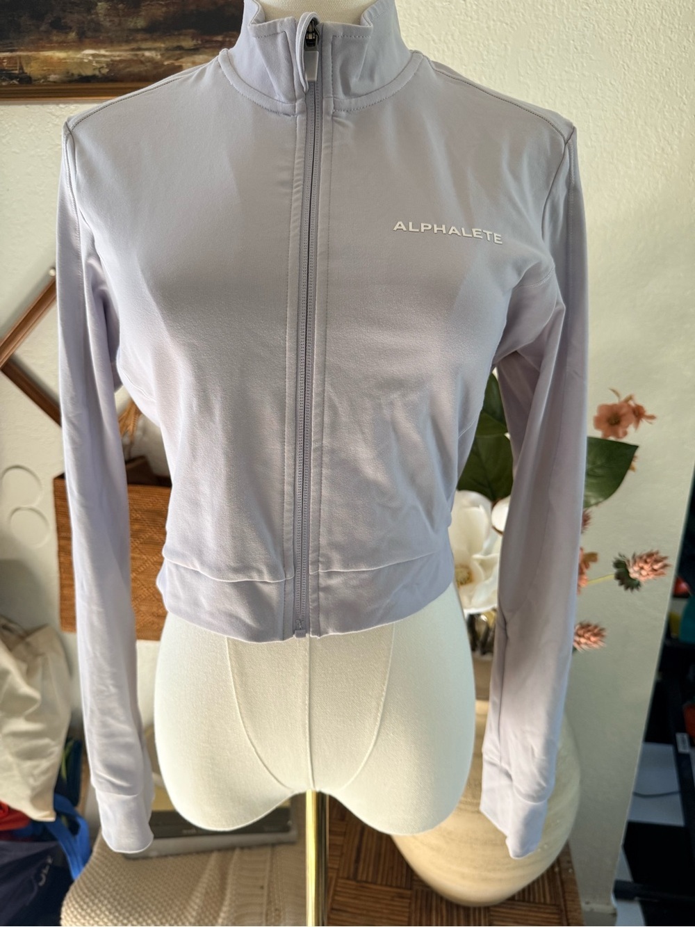 Alphalete Pale Lavender Full-Zip Performance Jacket